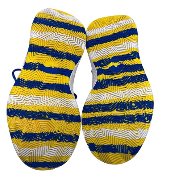 Steph Curry UA Kids Blue and Yellow Sneakers - Picture 8 of 8